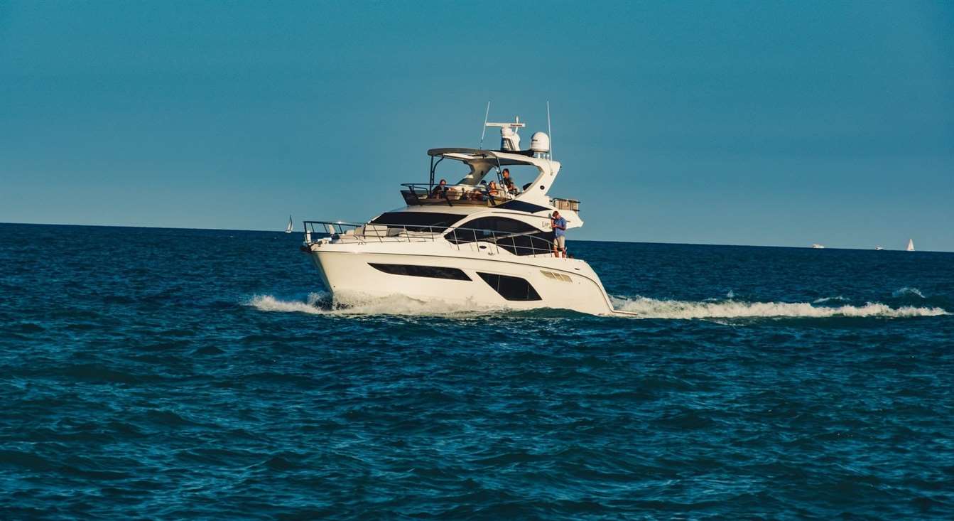 small boat in ocean