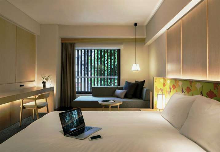 hotel room in noku kyoto