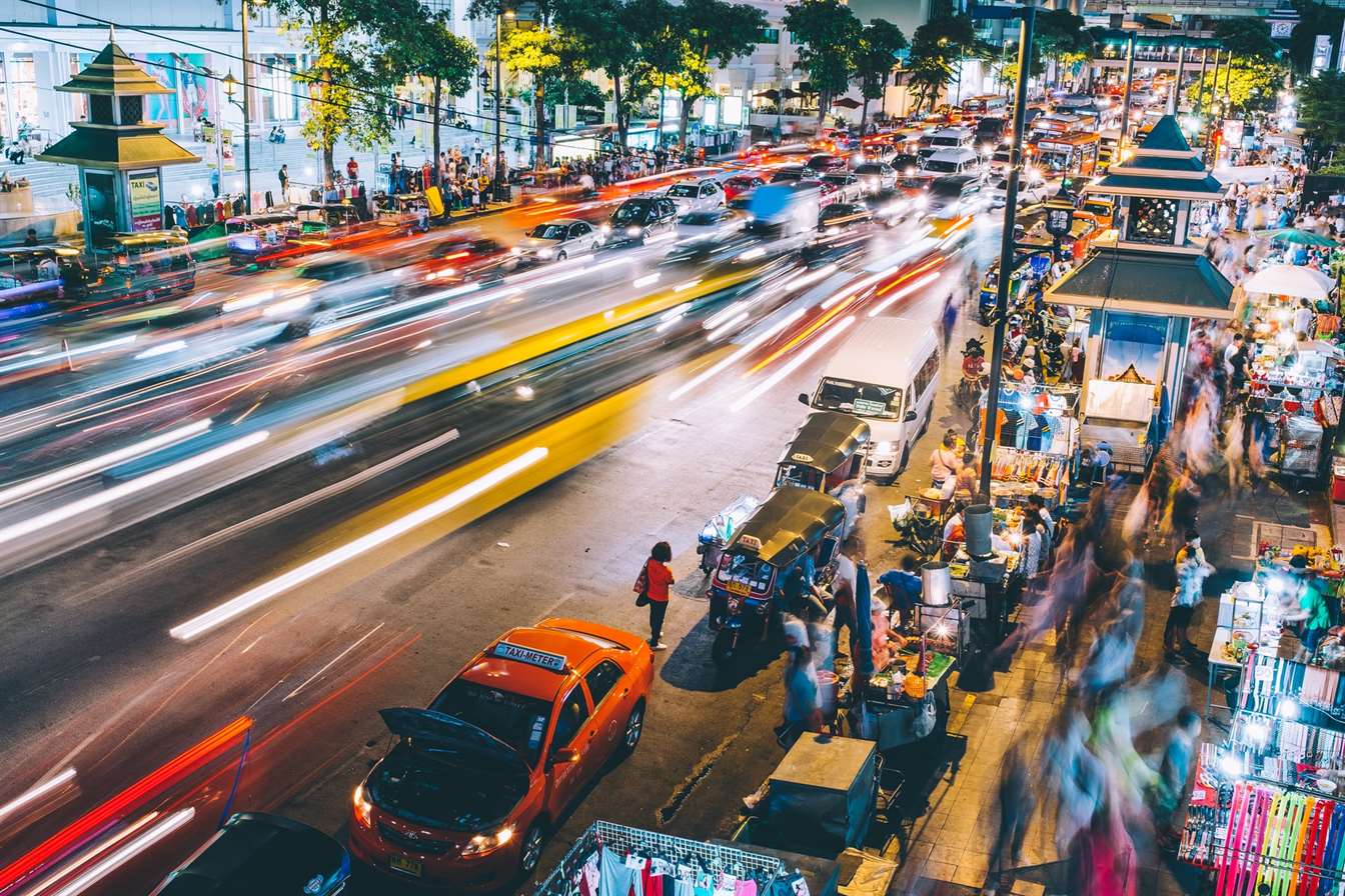 a market in thailand